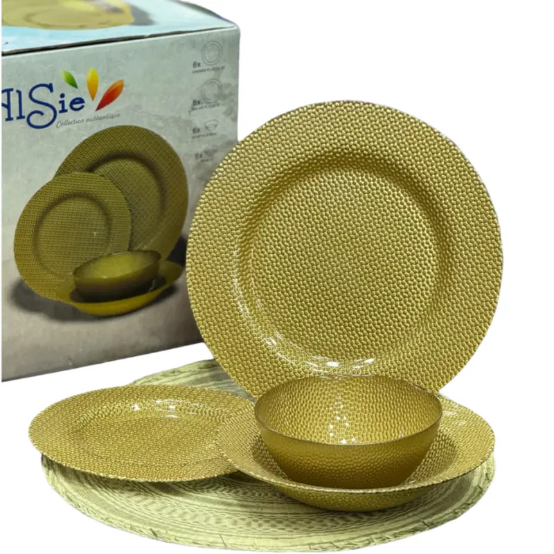 service-de-table-élégant-–-or-olive-texturé-–-24-pièces