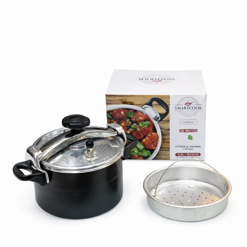 AUTOCUISEUR ALU 4.5L 22CM NOIR 38541