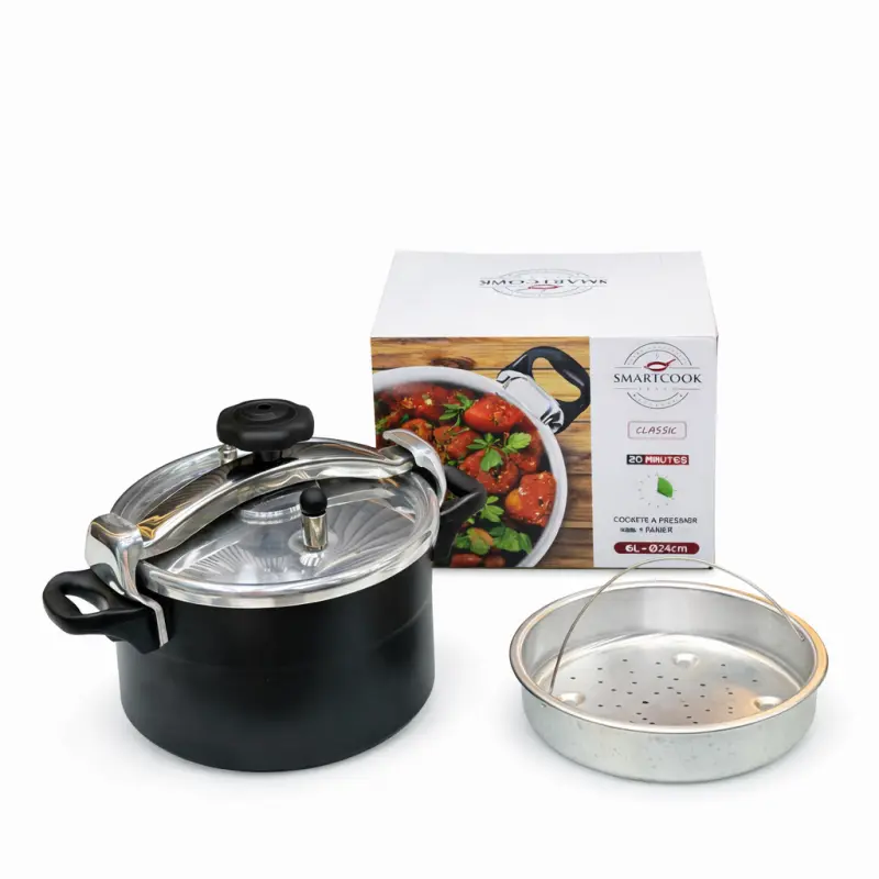 AUTOCUISEUR ALU 6L 24CM NOIR 38542